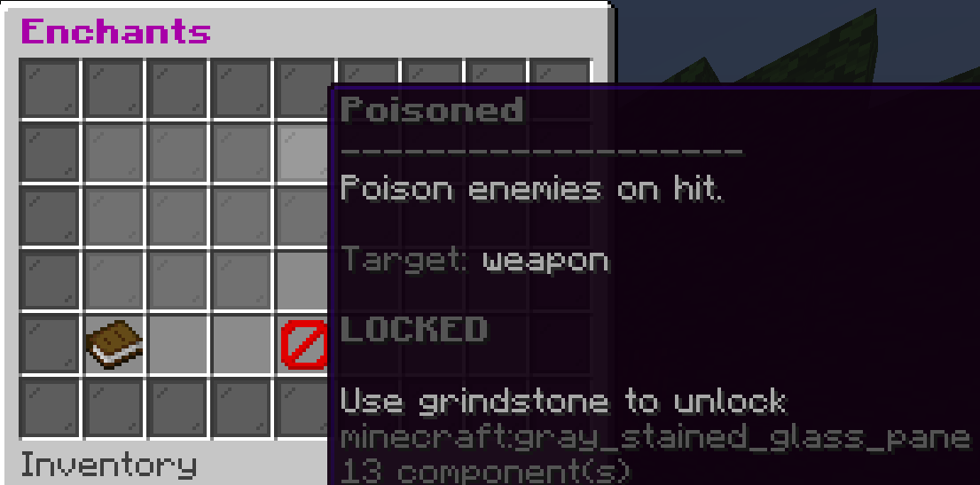 LOTN Screenshot: enchants menu